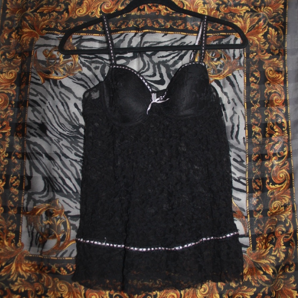Rampage Black Lace Camisole